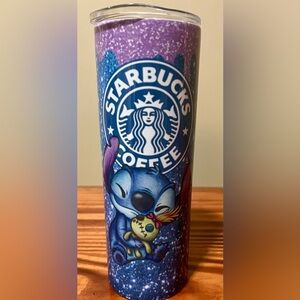 Starbucks Disney Stitch Stainless Steel Galaxy Tumbler Cup